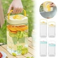 thumbnail image 2 of TAROFISH Beverage Cold Water Bottle, Clear Water Bottle with Lid, Refrigerator Bottle, BPA-Free, Shatterproof, For Iced Tea, Lemonade, Juice, Milk, etc (Neutral)., 2 of 13