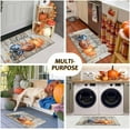 thumbnail image 6 of Fall Football Door Mat Outdoor Entrance Rug Non-Slip Pumpkin Front Door Mats Fall Decorations for Home Low-Profile Autumn Welcome Doormat for Indoor Outdoor Thanksgiving Decor 17"x30", 6 of 6