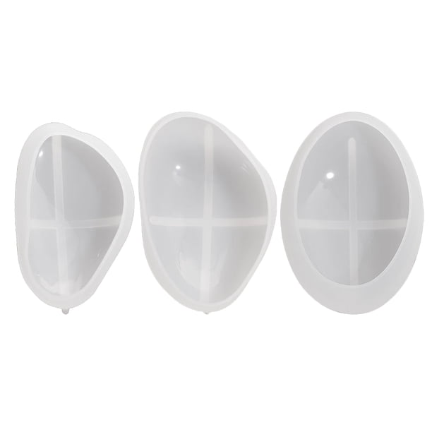 GOOHOCHY 3 moldes de silicona para guijarros: moldes artesanales de joyería de piedra para arte con resina - Molde de fundición de epoxi, molde de roca para jabón, velas, yeso, hormigón, fabricación
