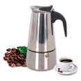 thumbnail image 2 of Moka Pot italiano 2 tazas, cafetera de inducción Afortunado Sencillez, 2 of 5