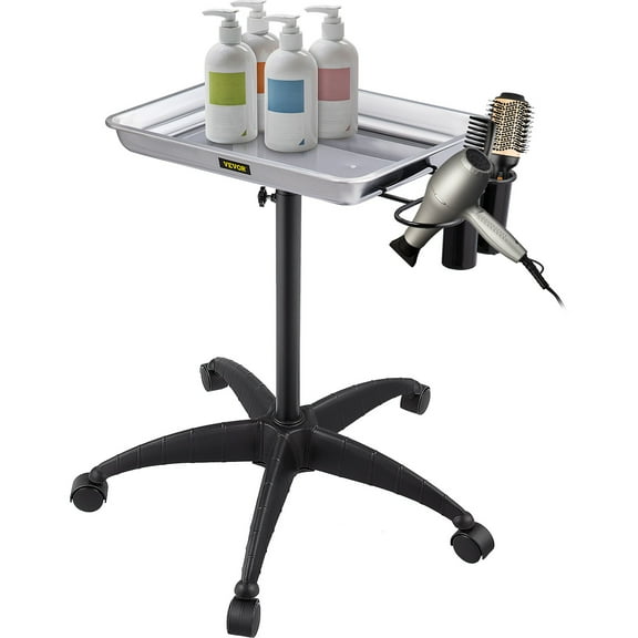 ZYPPP Mayo Stand Mobile Rolling Lab Cart Salon Trolley Medical Removable Tray