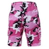 Rothco Colored Camo BDU Shorts,Pink Camo,2X-Large