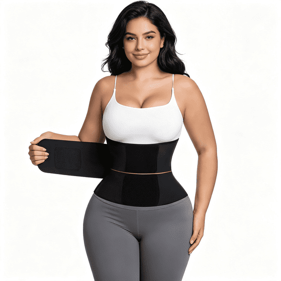 BESTSKY Waist Trainer Belt Waist C" Er Trimmer Ab Belt Tummy Control Body Shaper with Triple Wrap Women and Men,Effective Waist Trainer for Women Working Out