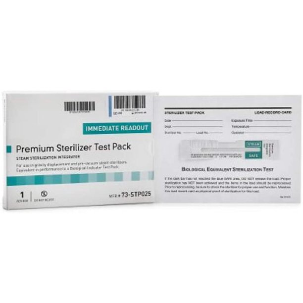 AMZ Steam Sterilization Pack of 25 Disposable Chemical Integrator
