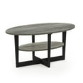 thumbnail image 2 of Furinno JAYA Engineered Wood Oval Coffee Table in French Oak Gray/Black, 2 of 6