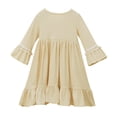 thumbnail image 7 of OGLCCG Toddler Girls Muslim Abaya Prayer Dress with Hijab Islamic Middle East Arab Ruffle Dress Soft Cotton Ramadan Eid Clothes 6M-8T, 7 of 7