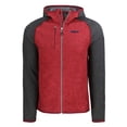 thumbnail image 2 of Men's Cutter & Buck Heather Scarlet/Heather Charcoal San Francisco 49ers  Americana Mainsail Full-Zip Hooded Jacket, 2 of 3