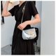 thumbnail image 5 of Bolsa De Hombro Bolsa de hombro para mujer Bolsa bandolera de cuero PU Bolsa bandolera elegante con cadena (Plata) Sywqhk Para Estrenar, 5 of 7
