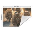 Artistic closeup of animals Table mat can be wiped, dinner mat set