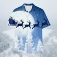 thumbnail image 5 of christmas shirts men's shirts Short Sleeve Casual Printed Button Down Tropical Shirt Summer Holiday Beach Hawaii Shirts, 5 of 8