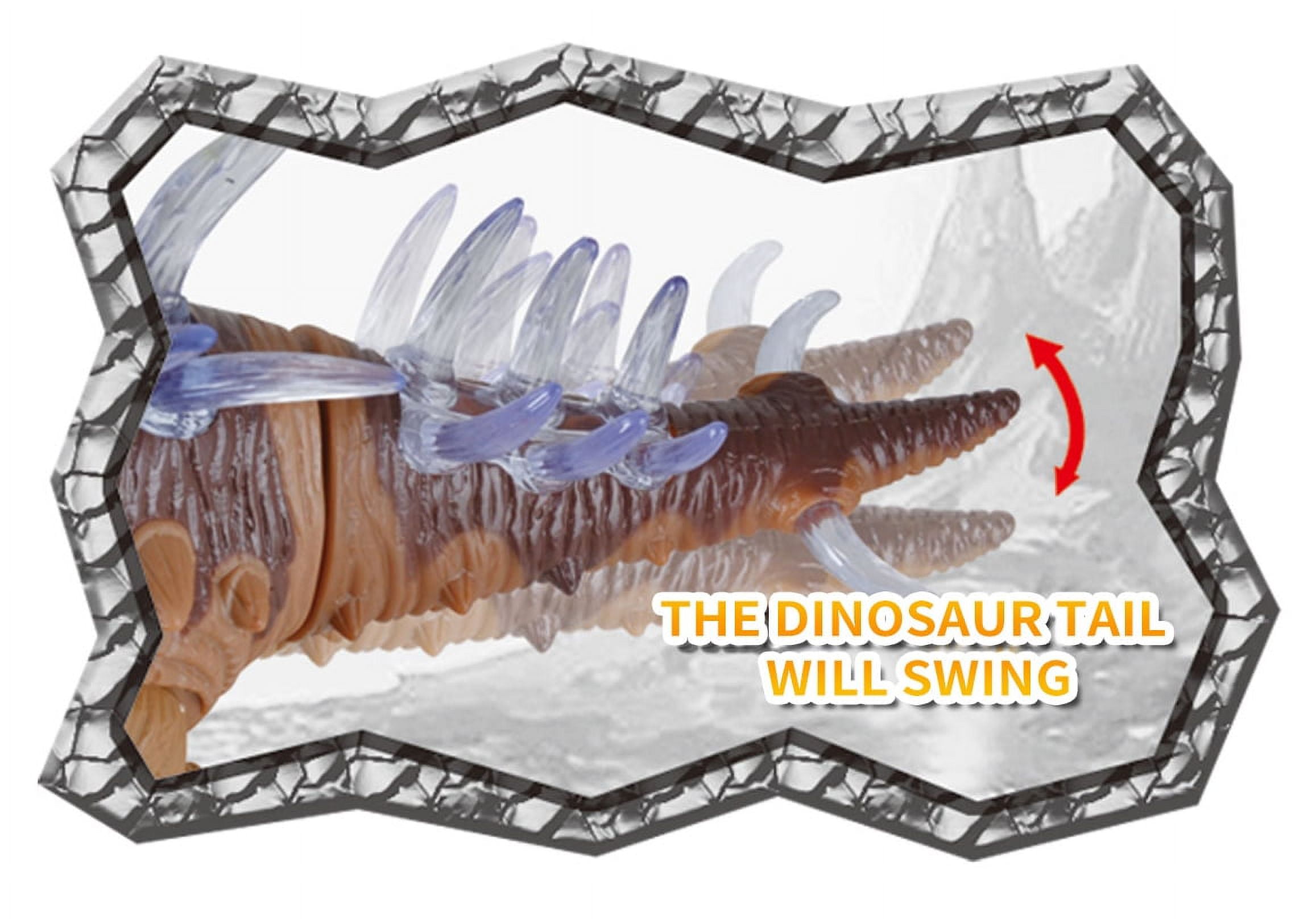 Prehistoric Past Stegosaurus Dinosaur With Lights And Sounds - Brown