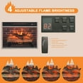 thumbnail image 3 of 55" Electric Fireplace Inserts, 1500W Recessed Stove Heater with 9H Timer, 4 Brightness 11 temperature settings for Indoor Use, 3 of 6