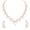 White, variant on Indian Gold Plated Crystal Drop Jewelry Set,Bollywood Style Wedding & Bridal Wear Necklace Earrings Rhinestone Jewelry Set MAROON