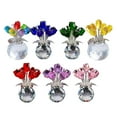 thumbnail image 4 of Lttoisl GINTBN 3D Crystal Rose Ornament, Multicolor Glass Flower with Base, Artificial Timeless Symbol of Love, Tabletop Centerpiece for Christmas & Home Office Decor, 4 of 8