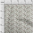 thumbnail image 1 of oneOone Cotton Jersey Ivory Fabric Leaves & Flower Floral Sewing Material Print Fabric By The Yard 58 Inch Wide, 1 of 4