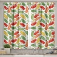 thumbnail image 2 of Ambesonne Rowan Valance & Curtain, Autumnal Flora Pattern, 55"x36", Multicolor, 2 of 6