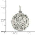 thumbnail image 5 of Sterling Silver Antiqued Saint Anthony Medal QC461, 5 of 5