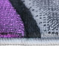 thumbnail image 6 of Emma + Oliver 4x6 Contemporary Abstract Geometric Olefin Accent Rug in Gradient Shades of Gray and Purple with Natural Jute Backing, 6 of 7