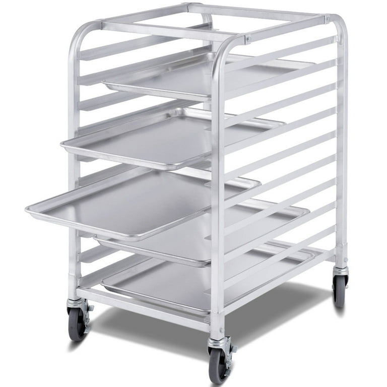 Bread Rack Happybuy 10-Tier Commercial Bakery Rack - Aluminum Speed ...
