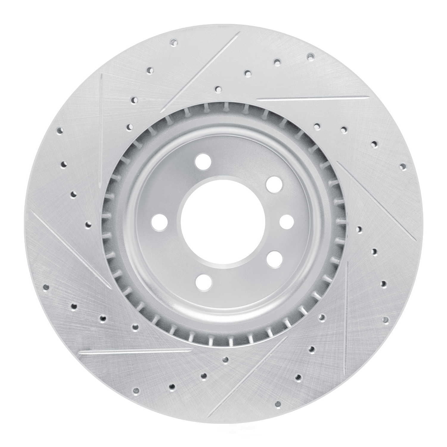 Dynamic Friction Company 631-11032R DFC Brake Rotor - Drilled And Slotted - Silver