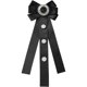 thumbnail image 1 of INSPIRE CHIC Broche de cinta de raso con pedrería para mujeres, 1 of 5