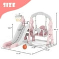 KORIMEFA 4in1 Kids Slide for Toddlers Age 13 Slide and Swing Set