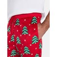 thumbnail image 4 of Men's Christmas Print Fleece Jogger Sleep Pants from Holiday Time, Sizes S-2XL, 4 of 5