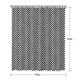 thumbnail image 5 of Black White Small Checkered Pattern Shower Curtain 72"x84" ,Bathroom Decorative Shower Curtains Set with 12 Hooks,Modern Waterproof Washable Shower Curtain, 5 of 6