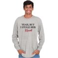 thumbnail image 3 of Engagement Party Photos Set His Hers Men's Big & Tall Long Sleeve Graphic Tee Brisco Brands 2X, 3 of 6