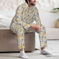 thumbnail image 7 of Balery Funny Chicken Pattern Pajama Sets for Men Long Sleeve 2 Piece Sleepwear Loungewear Sets Soft PJ's with Pockets Long Sleeve Comfy Pj Sets-XX-Large, 7 of 7