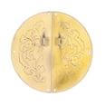 thumbnail image 1 of Manija de puerta, tirador de placa redonda retro, tirador de anillo de puerta doble, suministros para el hogar, diseño de precisión, 1 of 8