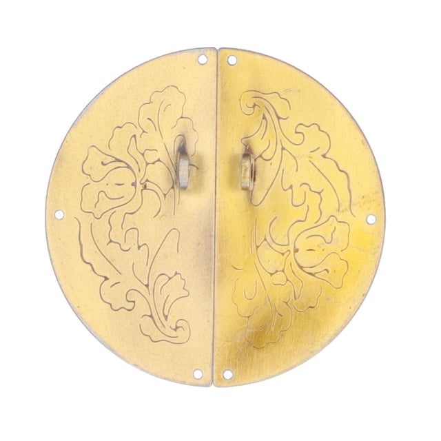 Manija de puerta, tirador de placa redonda retro, tirador de anillo de puerta doble, suministros para el hogar, diseño de precisión