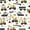 Yellow Gray, variant on Castle Fairy Cartoon Construction Truck Twin Quilt Set,Cute Excavator Vehicle Twin Coverlet Set for Bedroom,Bright Blue