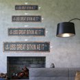 thumbnail image 2 of USS GREAT SITKIN AE 17 Vintage Plastic Street Sign us navy ship veteran sailor gift | Indoor/Outdoor | 18" Wide, 2 of 4