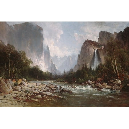 View of Yosemite Valley Poster Print by Thomas Hill (American (born England) Birmingham 1829–1908 Raymond California) (18 x