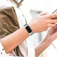 thumbnail image 6 of XiHAMA Leather Bands Compatible with Fitbit Charge 4/Charge 3, Replacement Accessories Wristband Straps for Women, 6 of 7