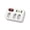 White, variant on IFRINID Brazil Travel Plug Adapter with 3 AC Outlets and USB Ports, Brazil Type N Power Adapter for Home, Hotel, Office and Travel