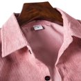 thumbnail image 4 of POINTERTECK Chemise Décontractée en Velours Côtelé pour Hommes Manches Longues Poche Col Rabattu, 4 of 7