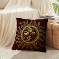 thumbnail image 3 of LALILO Throw Pillow Covers Sun Moon And Stars Vintage Moon Sun Ancient Cushion Cover 18" x 18", 2 Pack, 3 of 6