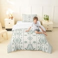 thumbnail image 4 of jejeloiu Calm Aztec Twin Comforter Sets,Soft Tribal Bedding Set For Boys,Sage Beige,Reversible,2 Pieces,1 Comforter and 1 Pillowcase, 4 of 7