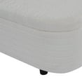 thumbnail image 6 of Storage Bench for Bedroom End of Bed, Velvet Bedroom Bench Footrest Stool, Window Bench, Large Storage Bench for Living Room Entryway, 49.61"Lx 18.31"Wx 18.5"H, White, 6 of 9