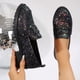 thumbnail image 3 of Xucatan Women's Sparkling Ankle Boots, Low Heel Winter Short Boots with Bow Decor & Rhinestones, Fashion Casual Slip On Booties for Women Gift, 3 of 8