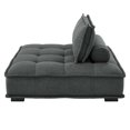 thumbnail image 3 of Tufted Accent Chair, Fabric, Grey Gray, Modern Contemporary Urban Design, Living Lounge Room Hotel Lobby Hospitality, 3 of 9