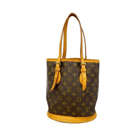 Pre-Owned Louis Vuitton Monogram Bucket PM Tote Bag M42238 Brown (Women's)