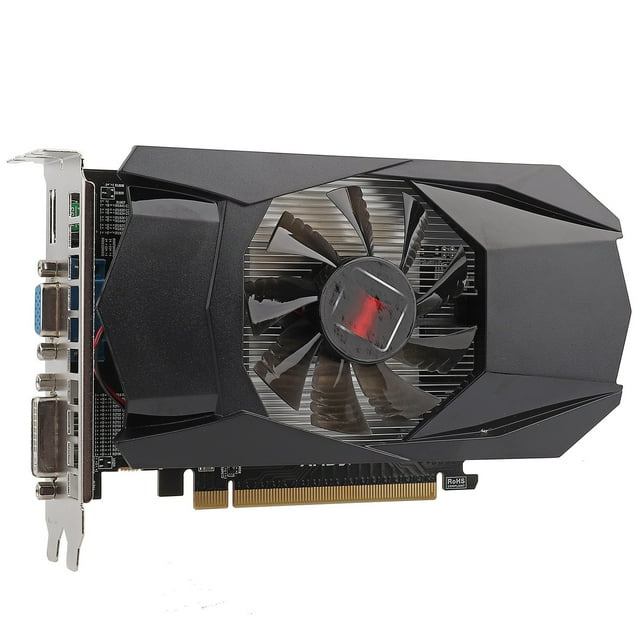 Tarjeta gráfica para juegos HD7670 de 1 GB, DDR5 de 128 bits, componentes informáticos