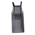 thumbnail image 3 of Delantal impermeable de TPU con bolsillo grande, delantal de cocina, delantal de maquillaje para cocina, 95cm, 3 of 9