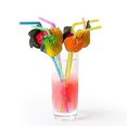 thumbnail image 2 of 40 Uds pajitas hawaianas pajitas de cóctel de frutas 3d pajita para beber Mini paraguas paja verano Luau suministros para fiestas temáticas, 2 of 5