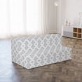 thumbnail image 4 of Damask Foldable Mattress, Classical Leaves Oriental, 78.7" x 47.2", Taupe Grey and White, by Ambesonne, 4 of 6