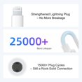 thumbnail image 4 of Adaptador de audio SAMPOP Lightning a 3,5 mm, paquete de 2, blanco, 4 of 7