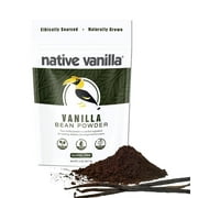 Native Vanilla - Premium Gourmet 100% Pure Ground Vanilla Bean Powder (0.5oz) - For Coffee, Baking, Ice Cream, Keto-Friendly